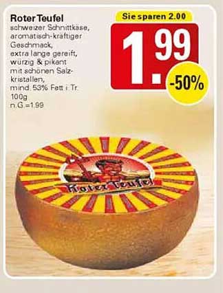 Roter Teufel - Schweizer Schnittkäse