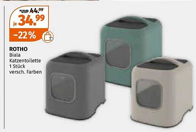 ROTHO Biala Katzen toilette 1 Stück versch. Farben