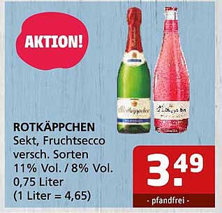 ROTKÄPPCHEN Sekt, Fruchtsecco versch. Sorten 0,75 Liter