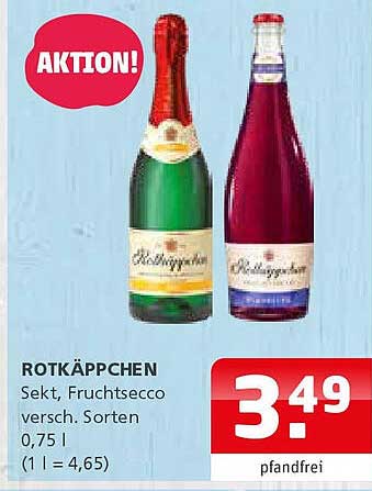 ROTkäppchen Sekt, Fruchtsecco, verschiedene Sorten 0,75 l