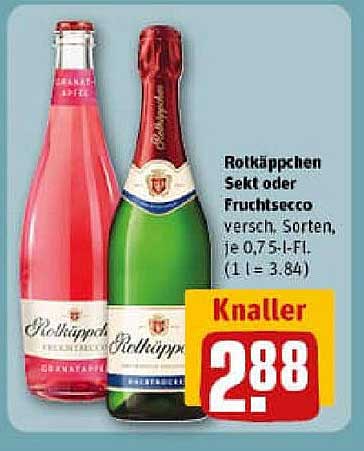 Rotkäppchen Sekt oder Fruchtsecco 0,75 l