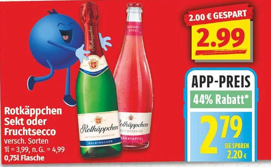 Rotkäppchen Sekt oder Fruchtsecco 0,75L - Verschiedene Sorten
