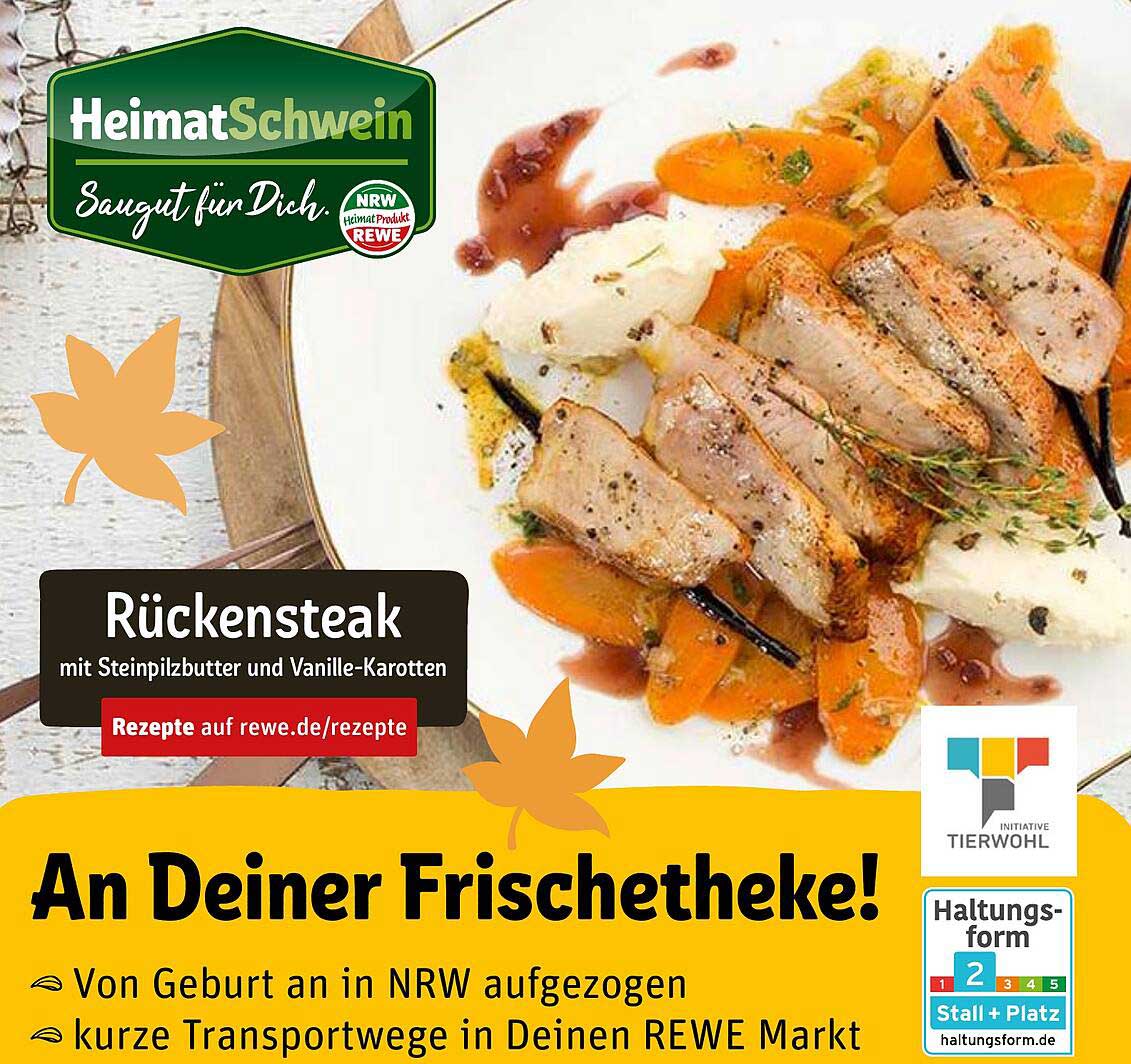 Rückensteak mit Steinpilzbutter und Vanille-Karotten