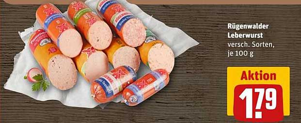 Rügenwalder Leberwurst - verschiedene Sorten, je 100 g