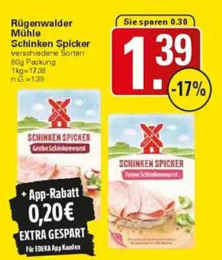 Rügenwalder Mühle Schinken Spicker - verschiedene Sorten
