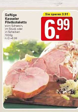 Saftige Kasseler Filetkoteletts vom Schwein