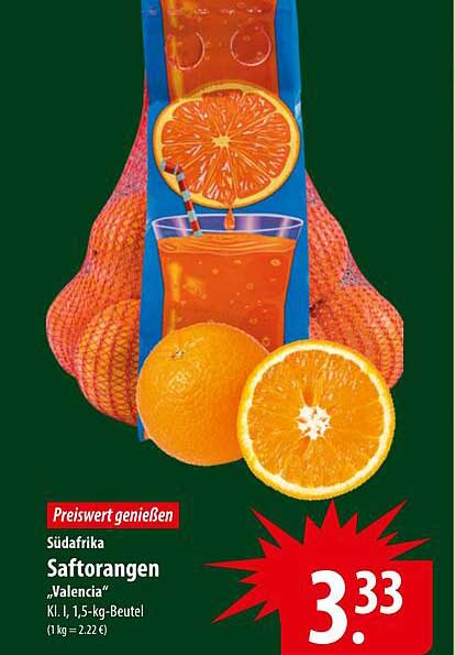 Saftorangen "Valencia" 1,5 kg