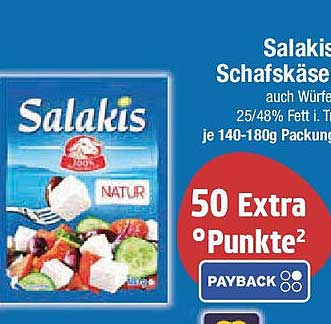 Salakis Schafskäse Natur 140-180g