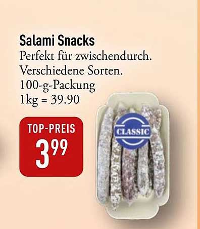 Salami Snacks