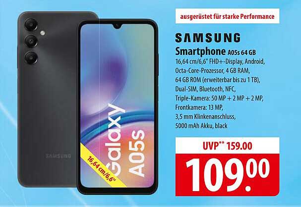 Samsung Smartphone A05s 64 GB