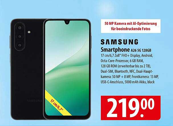 Samsung Smartphone A26 5G 128GB