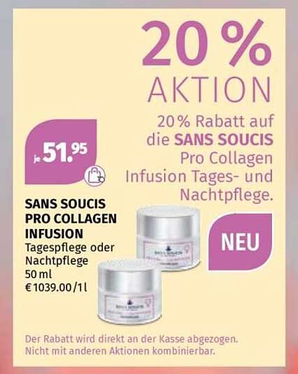 SANS SOUCIS PRO COLLAGEN INFUSION Tagespflege oder Nachtpflege