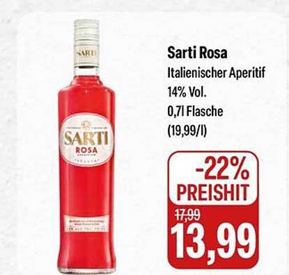 Sarti Rosa - Italienischer Aperitif 14% Vol. 0,7l