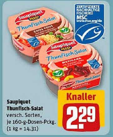 Saupiquet Thunfisch-Salat - verschiedene Sorten