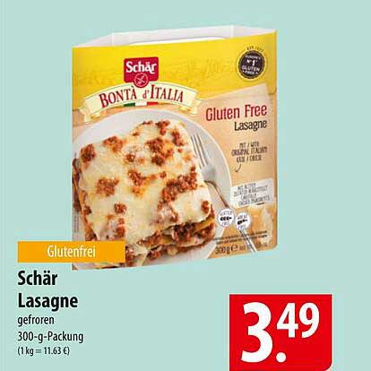 Schär Glutenfreie Lasagne - Gepackt für geschmackvolle Momente
