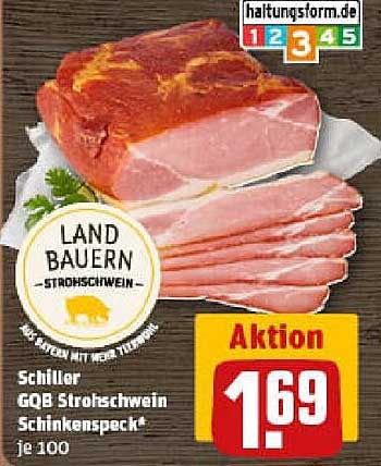 Schiller GQB Strohschwein Schinkenpeck