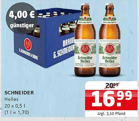 SCHNEIDER Helles - 20 x 0,5 l