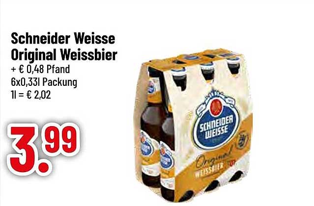 Schneider Weisse Original Weissbier 6x0,33l