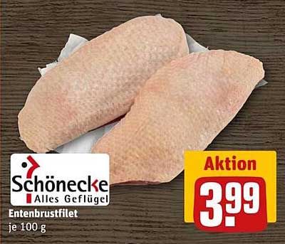 Schönecke Entenbrustfilet - Aktion im REWE Center