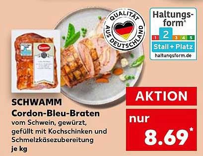 SCHWAMM Cordon-Bleu-Braten vom Schwein