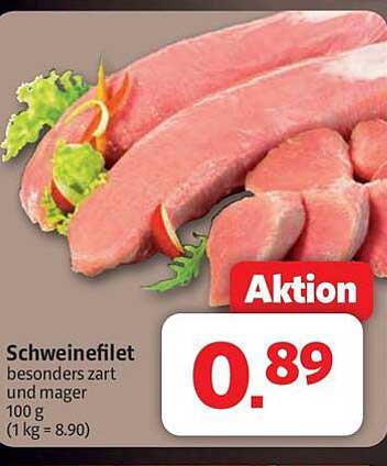 Schweinefilet besonders zart und mager