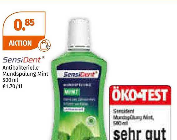 SensiDent Antibakterielle Mundspülung Mint 500 ml