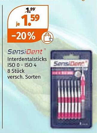 SensiDent Interdentalsticks ISO 0 - ISO 4, 8 Stück, versch. Sorten
