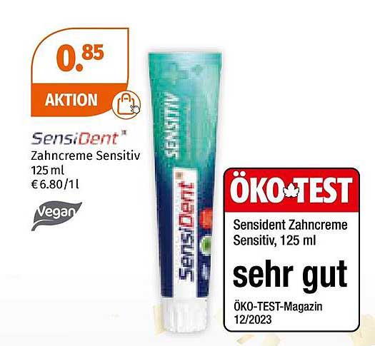 SensiDent Zahnpasta Sensitiv 125 ml