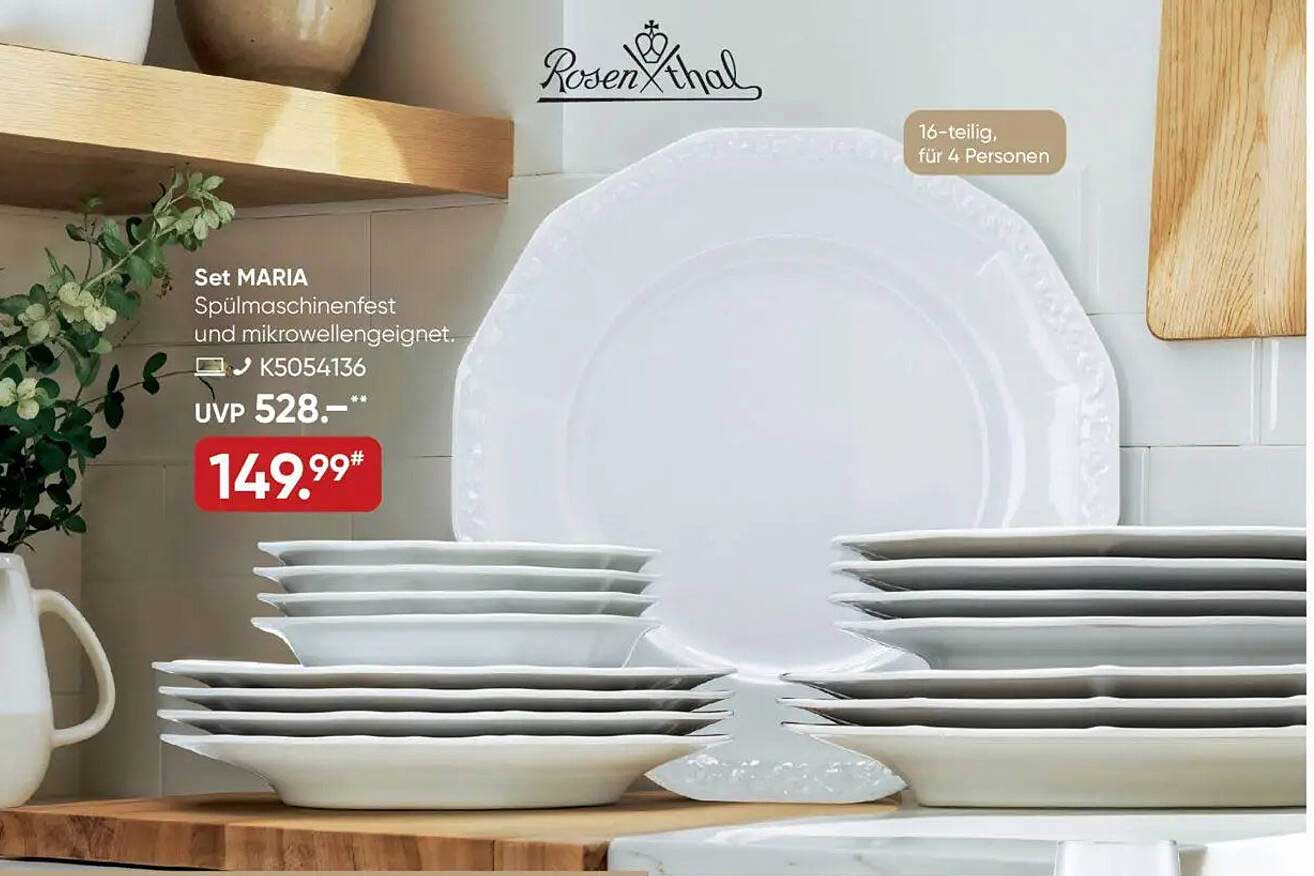 Set MARIA – 16-teiliges Geschirrset für 4 Personen
