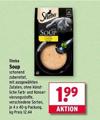 Sheba Soup – 4 x 40-g-Packung