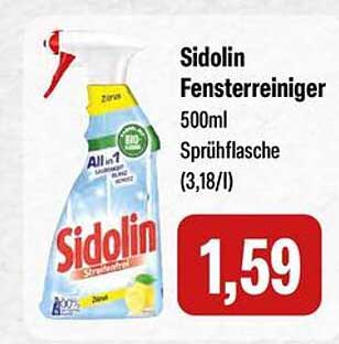 Sidolin Fensterreiniger 500ml Sprühflasche