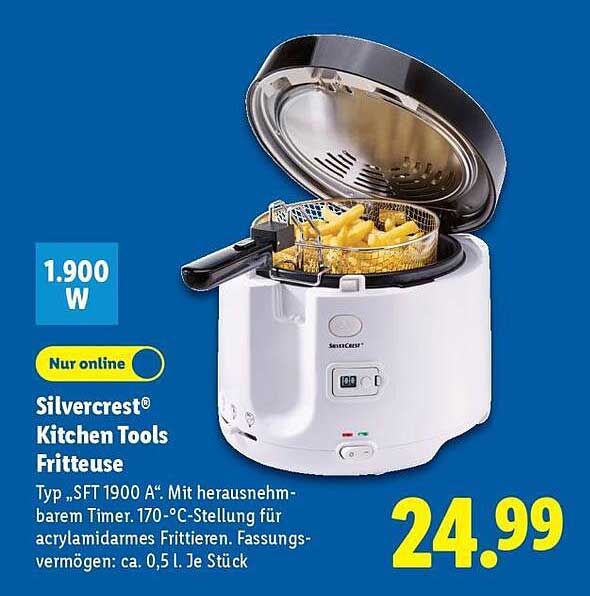 Silvercrest® Kitchen Tools Fritteuse – Typ „SFT 1900 A“