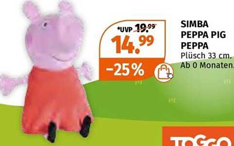 SIMBA Peppa Pig Peppa Plüsch 33 cm