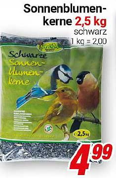 Sonnenblumenkerne 2,5 kg schwarz