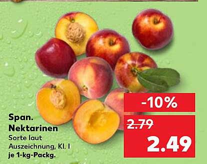 Span. Nektarinen - je 1-kg-Pack.