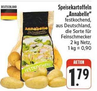 Speisekartoffeln "Annabelle" festkochend, aus Deutschland