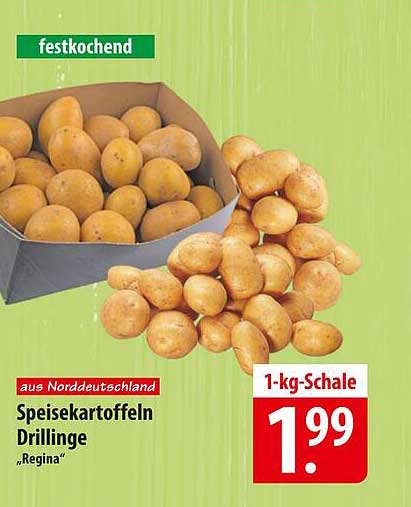 Speisekartoffeln Drillinge 'Regina' – 1-kg-Schale