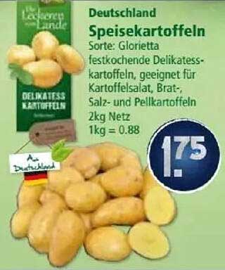 Speisekartoffeln Sorte: Glorietta 2kg Netz