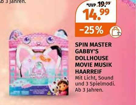 SPIN MASTER GABBY'S DOLLHOUSE MOVIE MUSIK HAARREIF