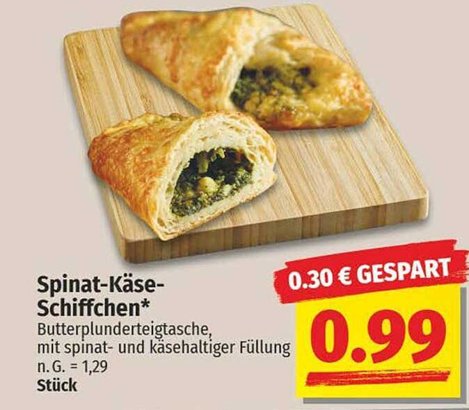 Spinat-Käse-Schiffchen*