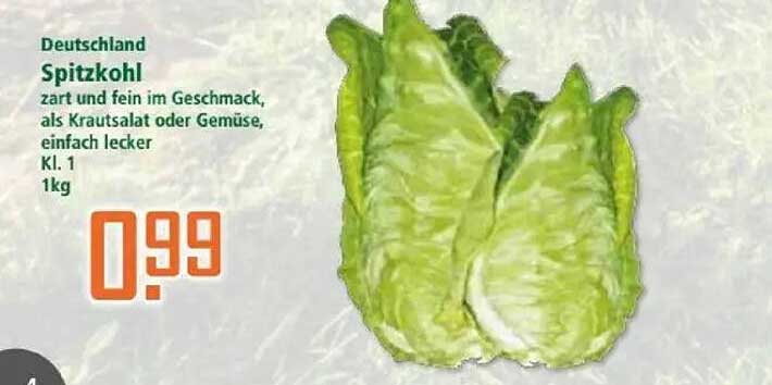 Spitzkohl 1kg - Zart und fein im Geschmack