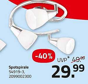 Spotspirale - 40% Rabatt auf die UVP
