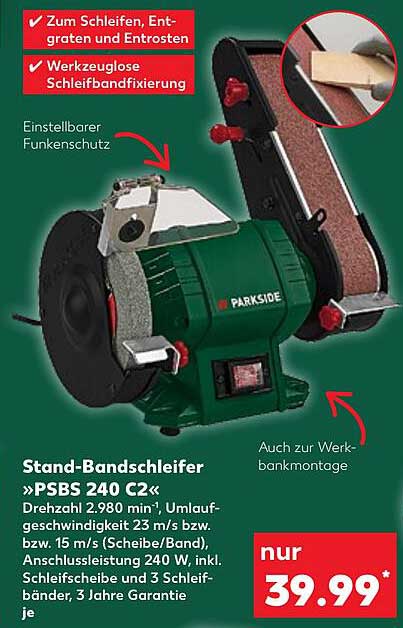 Stand-Bandschleifer »PSBS 240 C2«