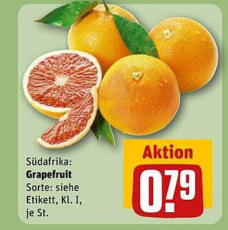 Südafrika: Grapefruit ausgeschlossen in der Aktion