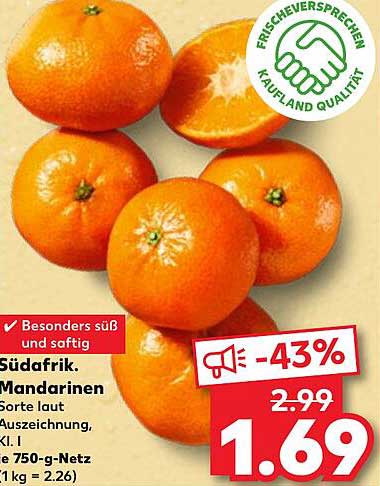 Südafrikanische Mandarinen