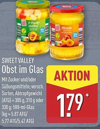 SWEET VALLEY Obst im Glas