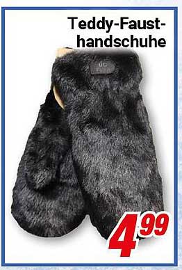 Teddy-Fausthandschuhe