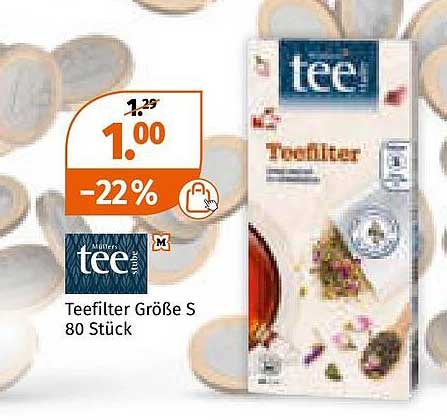 Teefilter Größe S 80 Stück