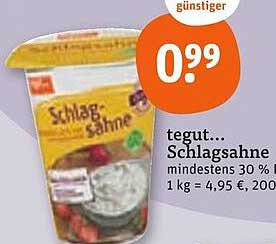 tegut... Schlagrahm 200 g