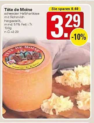 Tête de Moine - Schweizer Halbhartkäse mit Rohmilch